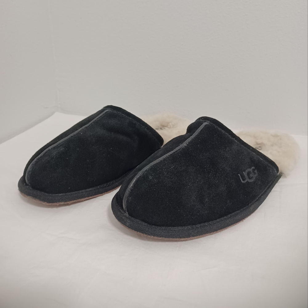 Ugg Scuffs slide slippers Men's black/cream suede size 9